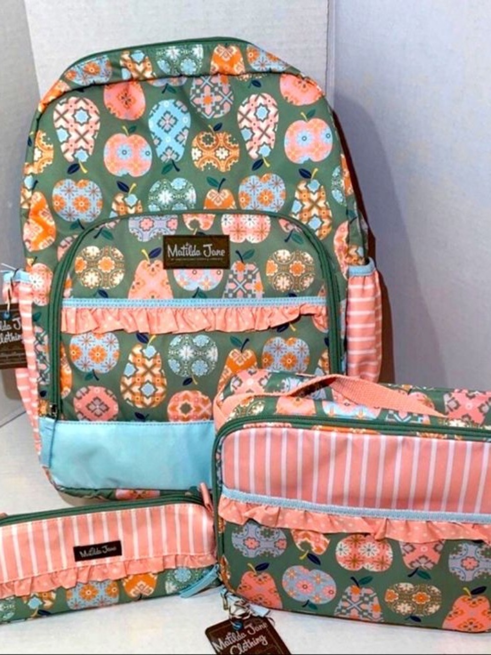 Matilda Jane Pink Multi-Pattern Backpack